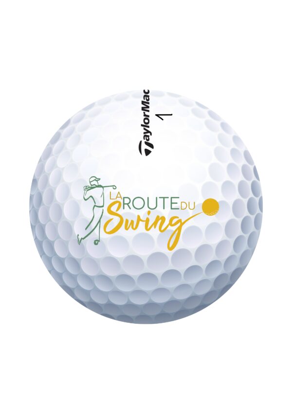 Boite de 12 Balles Taylormade (D.+) avec le logo "La Route du Swing"